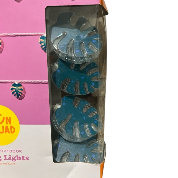 Sun Squad indoor outdoor string lights seaweed or leaf. NIP. - Picture 3 of 3